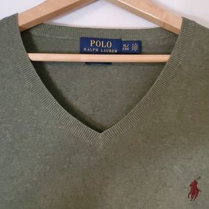 Mens Polo Vneck Sweater